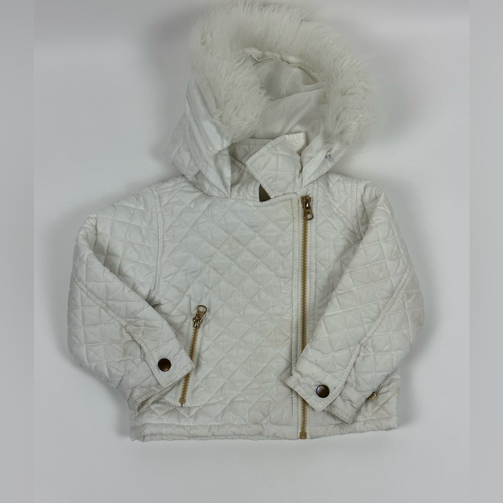 Toddler Girls Quilted Parker Jacket